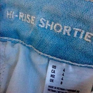 AE high rise shortie shorts